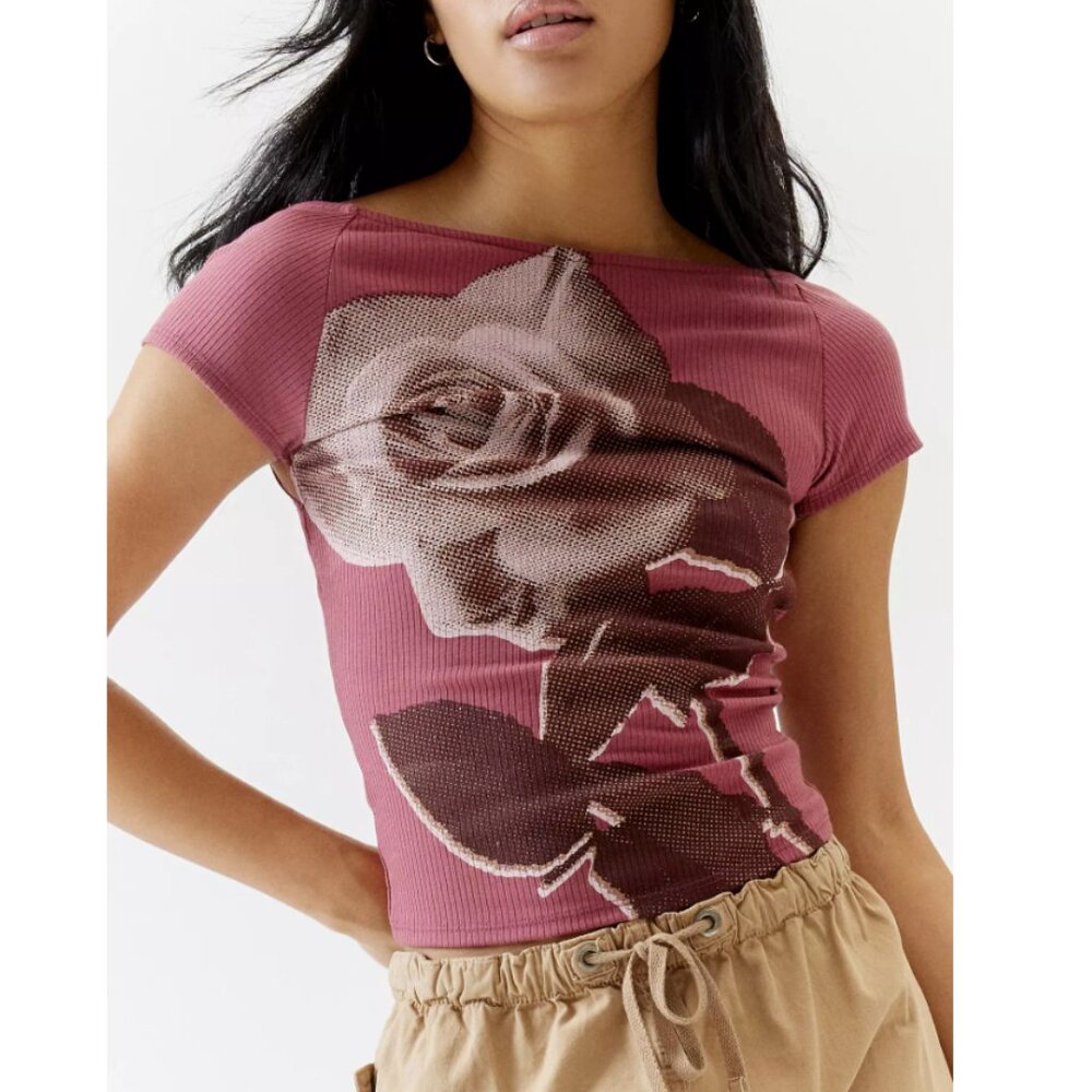 Never Been Worn: UO Rose Nadia Rose Low-Back Top